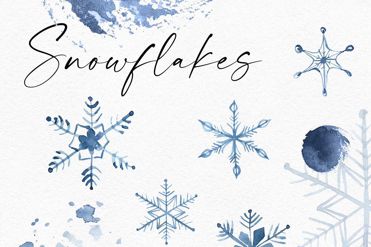 30% SALE Snowflakes, a Decorative Illustration by Olga Koelsch (Photo 3 of 9)