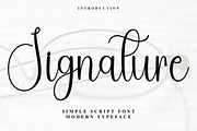 Signature, a Handwritten Font by InermediaSTUDIO (Thumbnail 1 of 7)