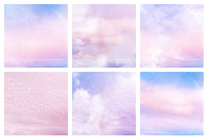 Soft Sky Landscape, Paper Textures