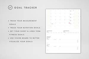 Digital Fitness Template For Notion