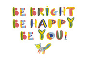 BRIGHT GOUACHE bitmap color font, a Font by Malena (Thumbnail 7 of 7)
