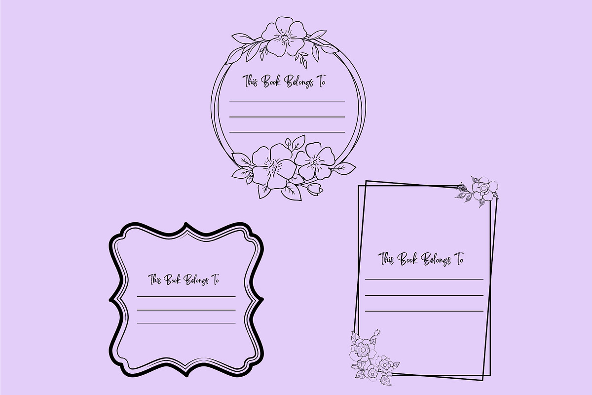 Ultimate This Book Belongs To, a Stationery Template by Shumaya (Photo 3 of 3)