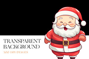 Cute Christmas Clipart, Santa Claus