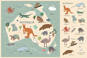 Animals World Map2