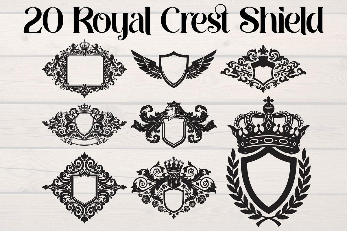 Royal Crest Shield Bundle, an Object Graphic by Creativeshirt (Photo 1 of 20)