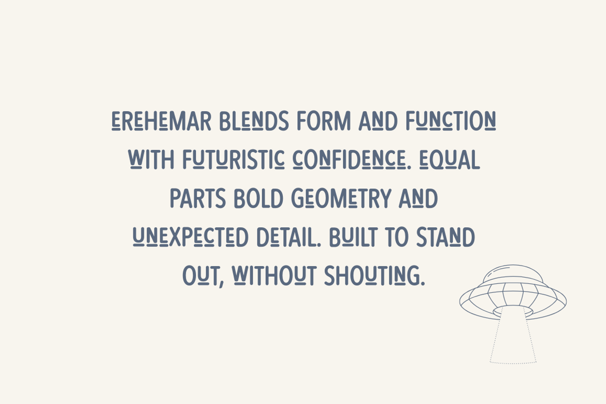 Erehemar Thin Bold Font, a Sans Serif Font by Cosy Fox (Photo 5 of 6)