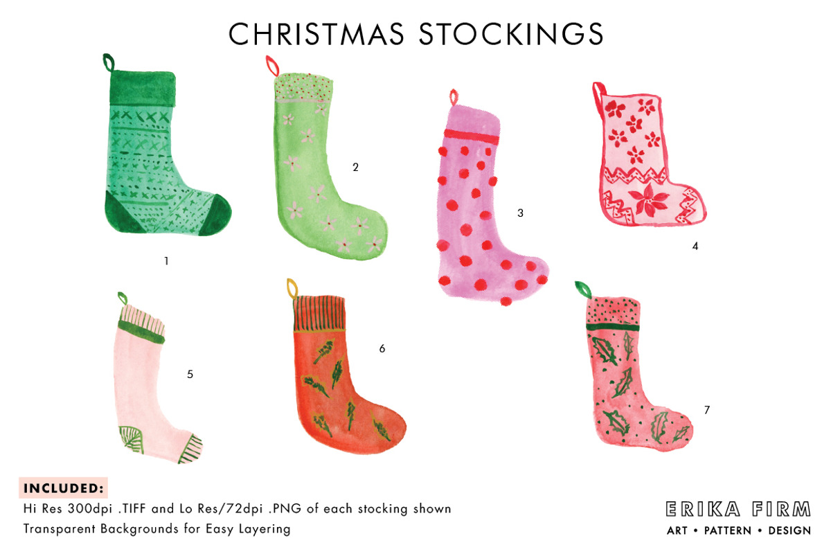 Christmas Stockings, a Graphic by Erika Firm (Photo 3 of 3)