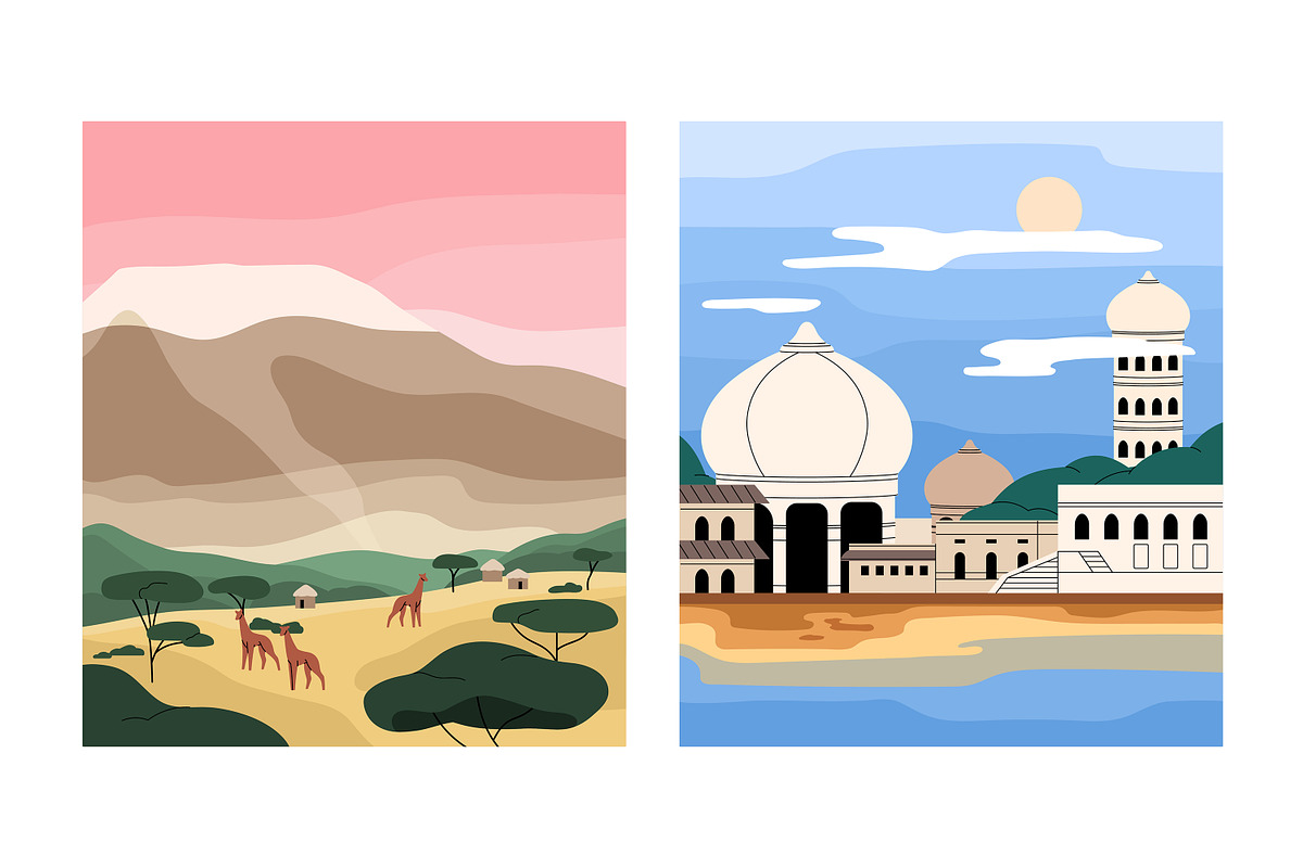 Nature landscapes, tea plantations, a Seasonal Illustration by PaperTrident (Photo 3 of 4)