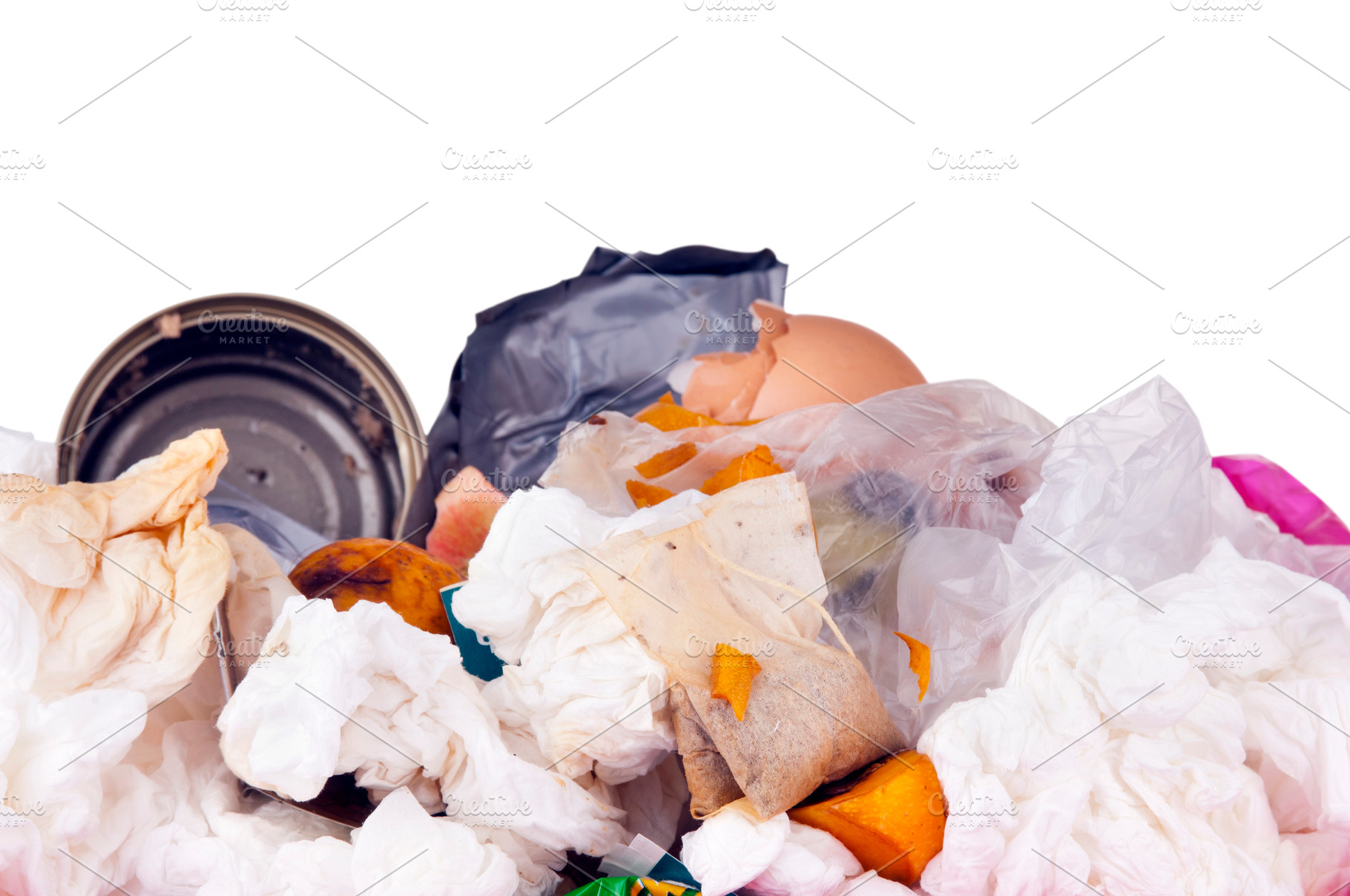 Overflowing Rubbish, an Abstract Photo by THP Creative