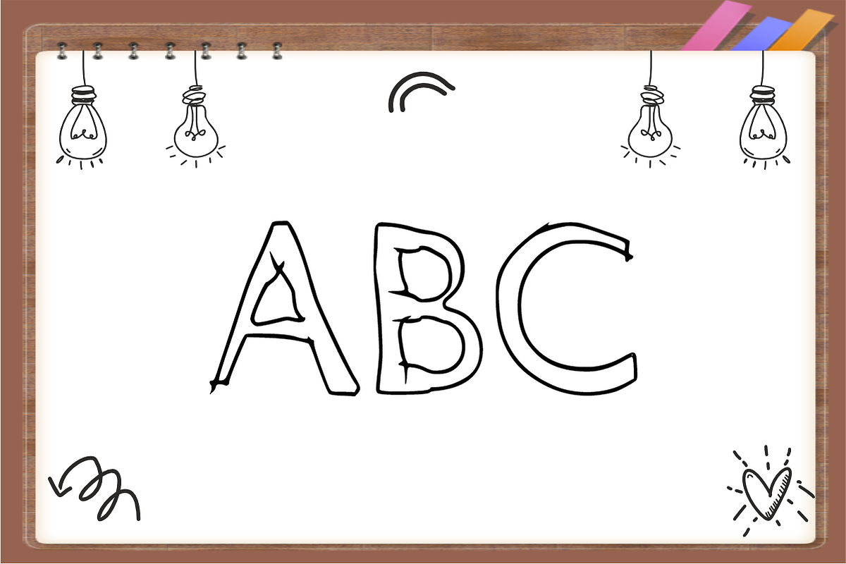 Preschool Doodles - Cute Hand drawn, a Handwritten Font by Sahira Studio (Photo 2 of 4)
