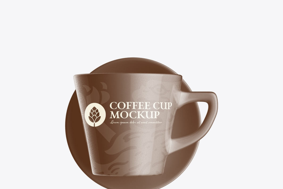 Ceramic Coffee Cup Mockup, an Advertising Mockup by OneVectorStock (Photo 9 of 13)