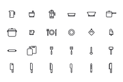 Kitchen Icons, an Outline Icon by Middltone (Thumbnail 4 of 4)