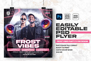 Frost Vibes Party Flyer Design, a Flyer Template by Shajib Shikder (Thumbnail 1 of 2)