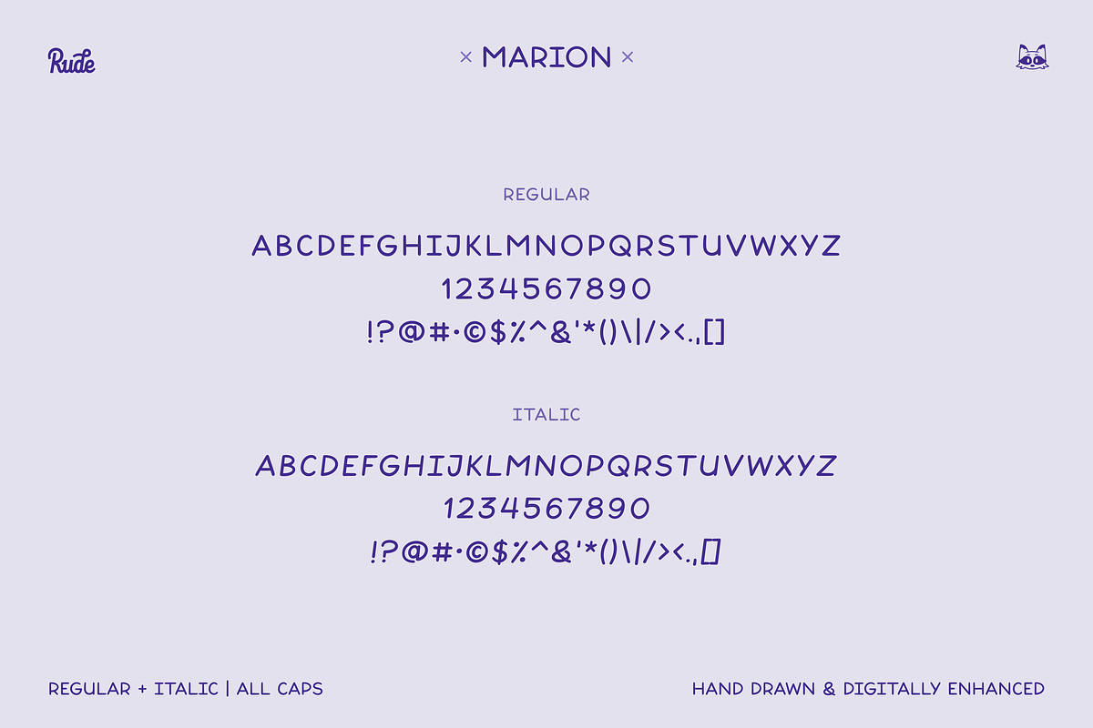 Marion Handwriting Font, a Handwritten Font by bryrude (Photo 4 of 5)