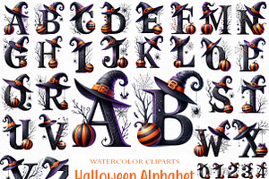 Halloween Alphabet Sublimation, an Illustration by Craft Nest