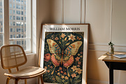 William Morris Butterfly Floral Art, a Decorative Illustration by elfy creative (Thumbnail 4 of 6)
