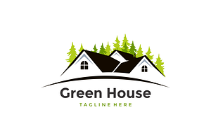 Green House Logo Vector Template, a Branding & Logo Template by majesticlogo