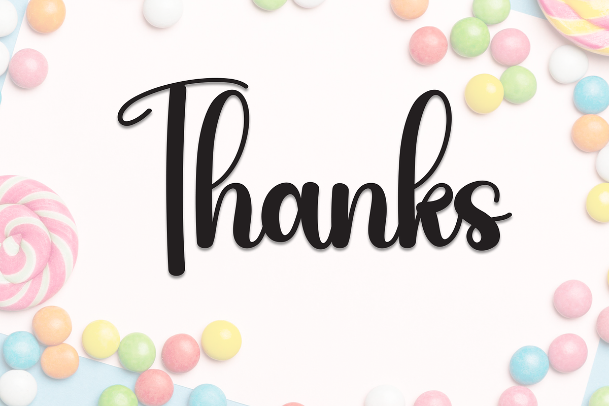 Candy | Script Font, a Handwritten Font by Scratchones (Photo 9 of 9)