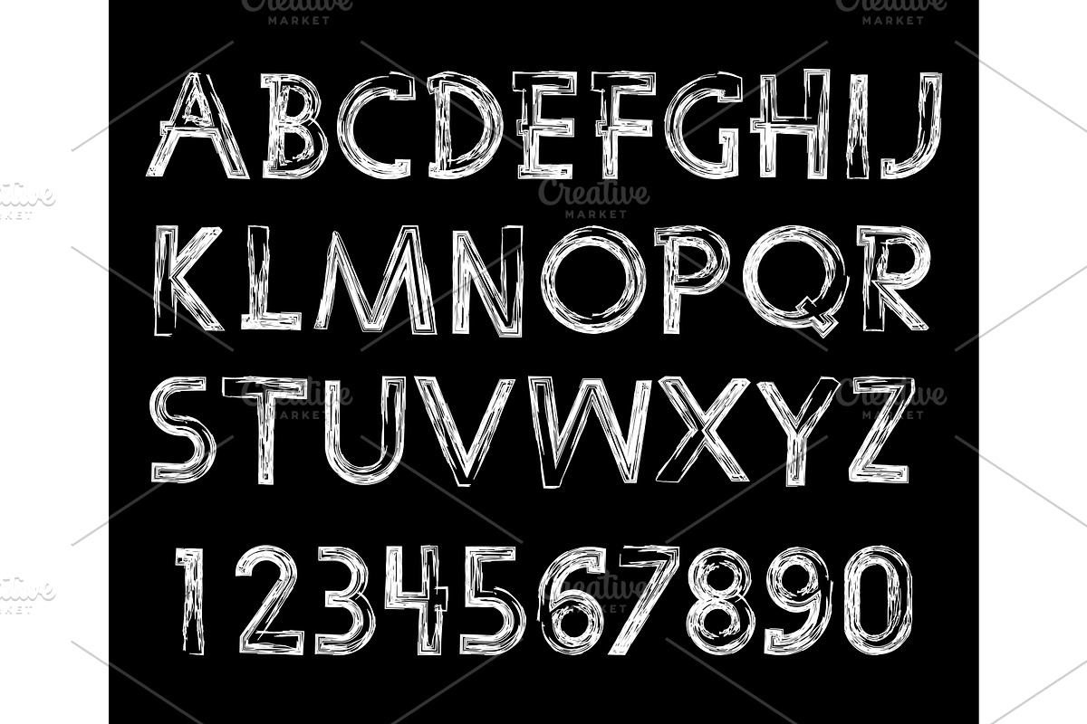 Graphic vector alphabet, an Icon by RODINA (Photo 1 of 3)