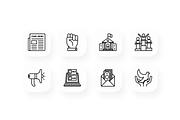 Elections & Voting 16 Thin Line Icon, an Outline Icon by Alex Blogoodf (Thumbnail 4 of 5)