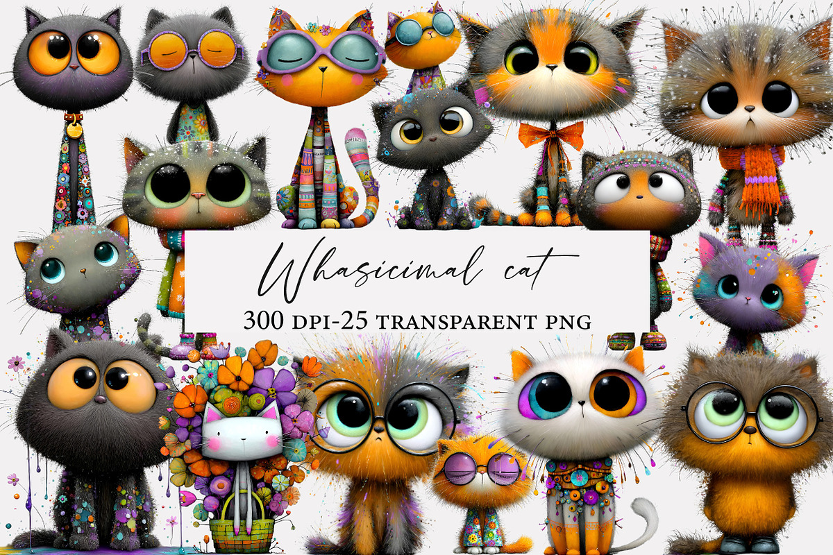 Whasicimal cat clipart, an Illustration by Designworld (Photo 1 of 5)