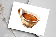 Watercolor Thanksgiving Food Clipart, an Illustration by Canvas Craft (Thumbnail 7 of 8)