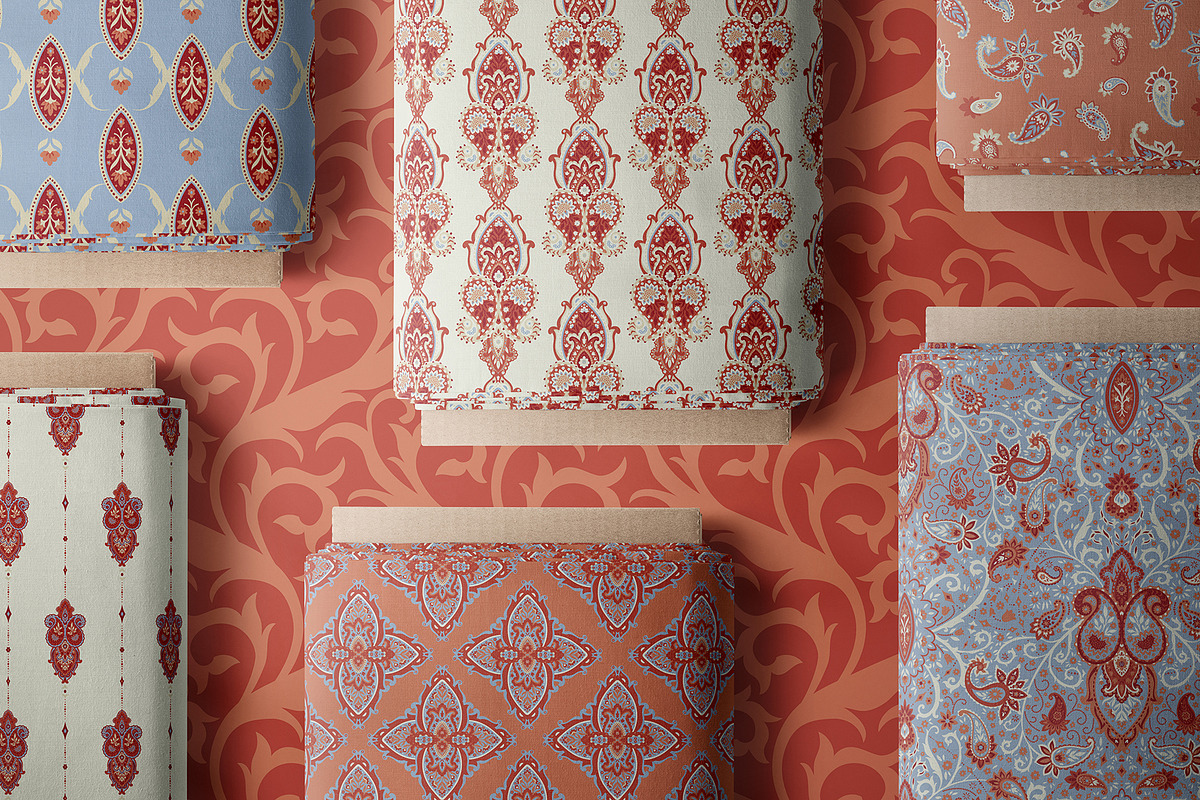 Bohemian Paisley Chic Pattern Set, a Pattern Graphic by Sonulkaster (Photo 7 of 9)