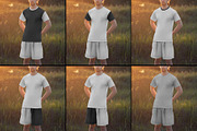 7 Mockups of Men's T-Shirt Outdoors, a Shirt Mockup by Grow Design Craft Studio (Thumbnail 3 of 6)