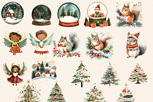 SCANDI SANTA CHRISTMAS CLIPART