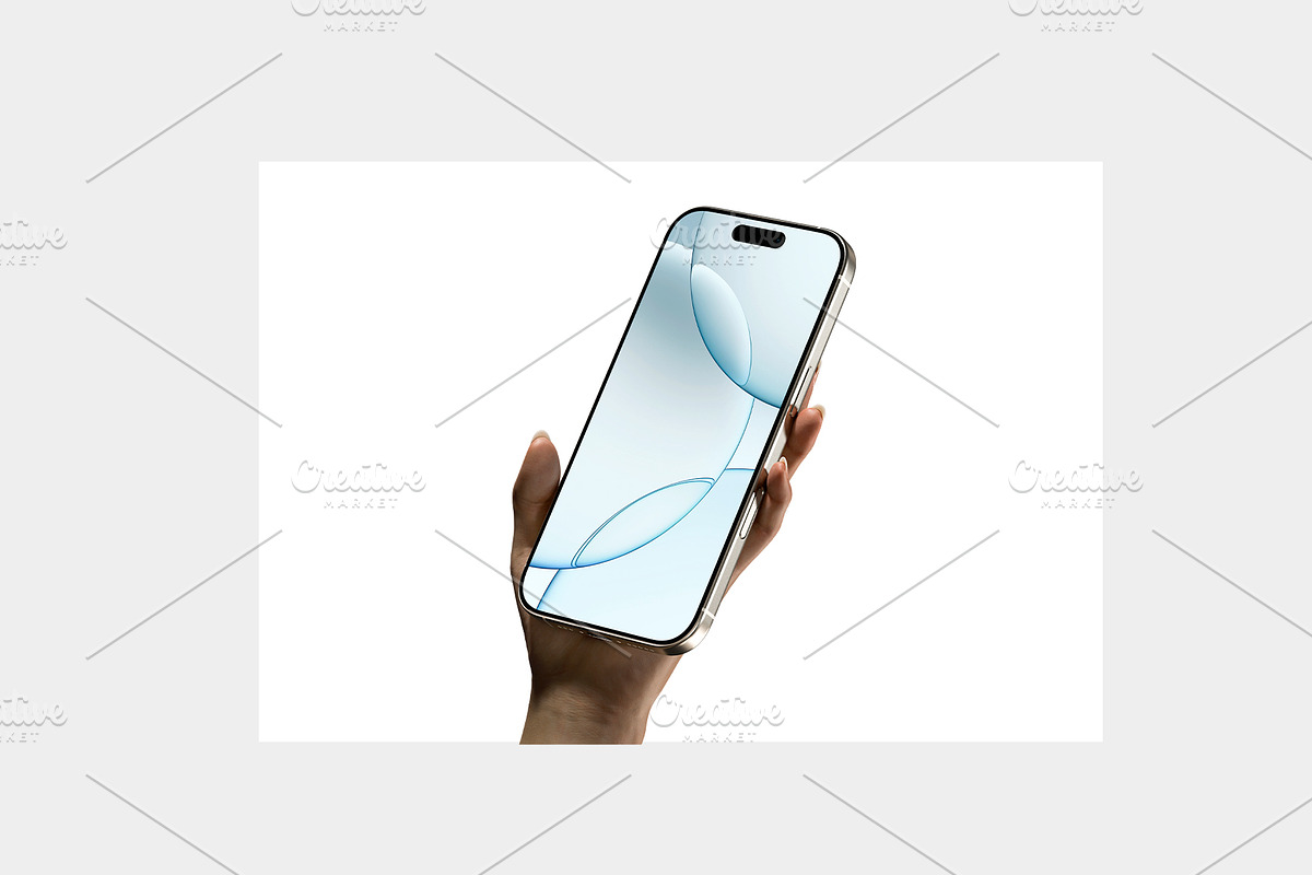 Hands Phone Mockups, an iPhone Mockup by Croma Studio (Photo 7 of 7)