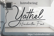 Yathel – Handwritten Font, a Script Font by NDNL Studio (Thumbnail 1 of 7)