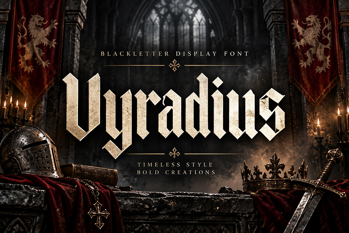 Valkrith, a Blackletter Font by Wow Magic (Photo 1 of 5)