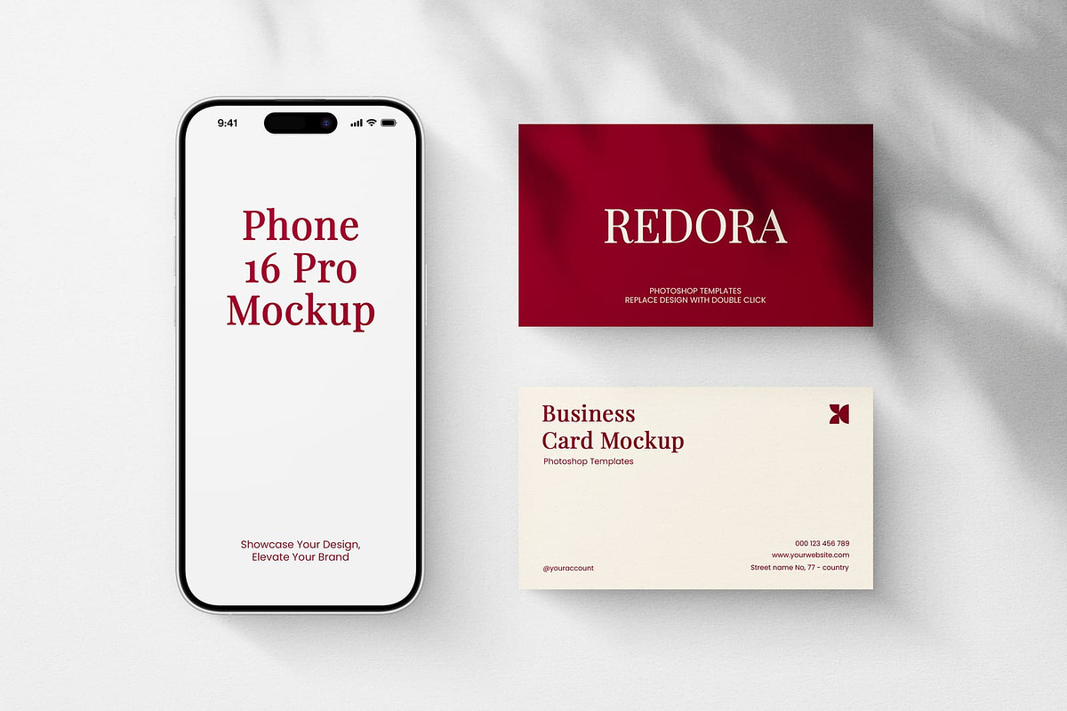 Redora Branding Mockup, an Advertising Mockup by etigma.com (Photo 18 of 37)