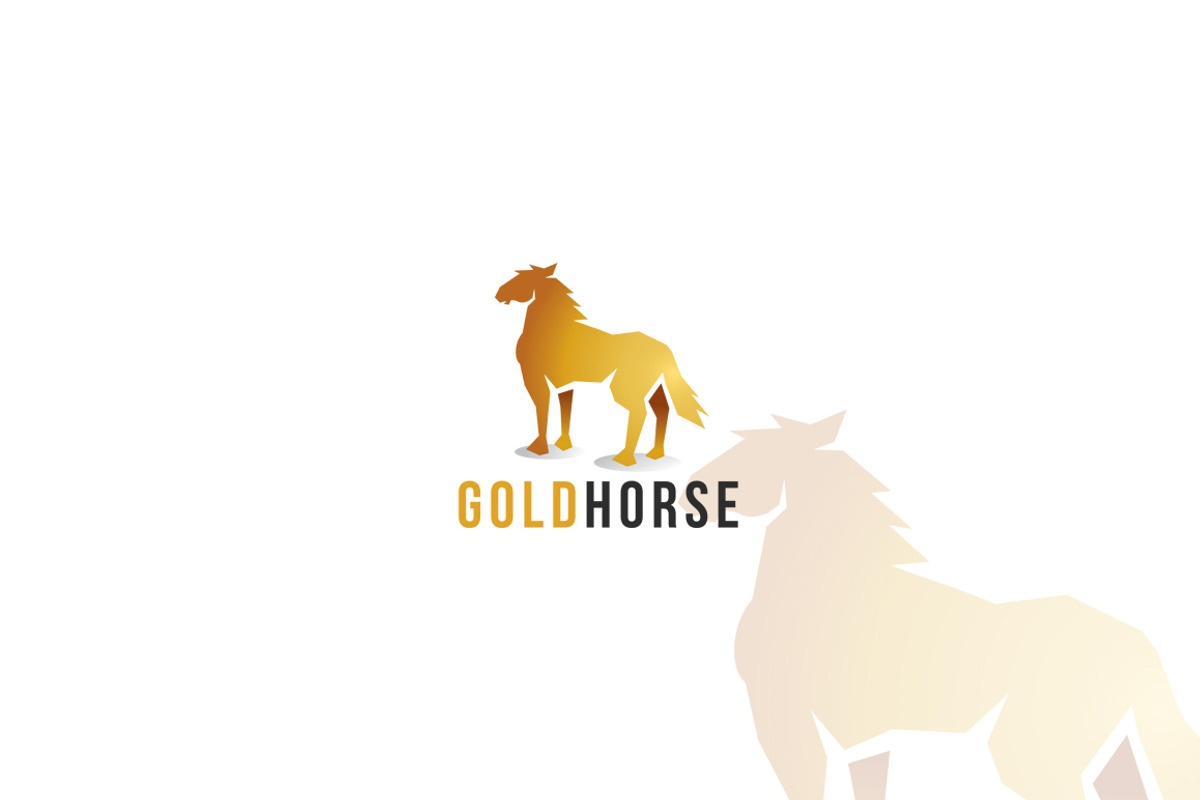 Gold Horse Logo Template, a Branding & Logo Template by dien96 (Photo 1 of 3)