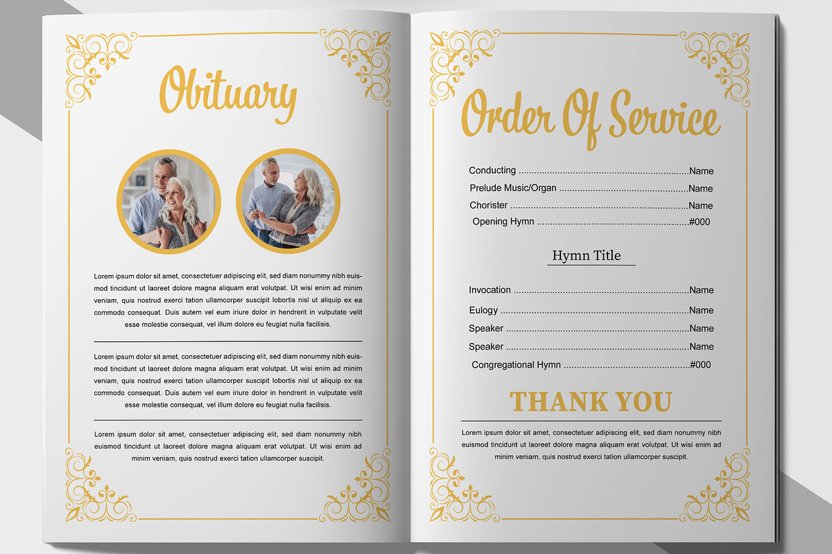 Creative Funeral Design Template, an Invitation Template by MightyDesign (Photo 2 of 6)