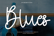 Blues, a Handwritten Font by FreshTypeINK (Thumbnail 1 of 6)