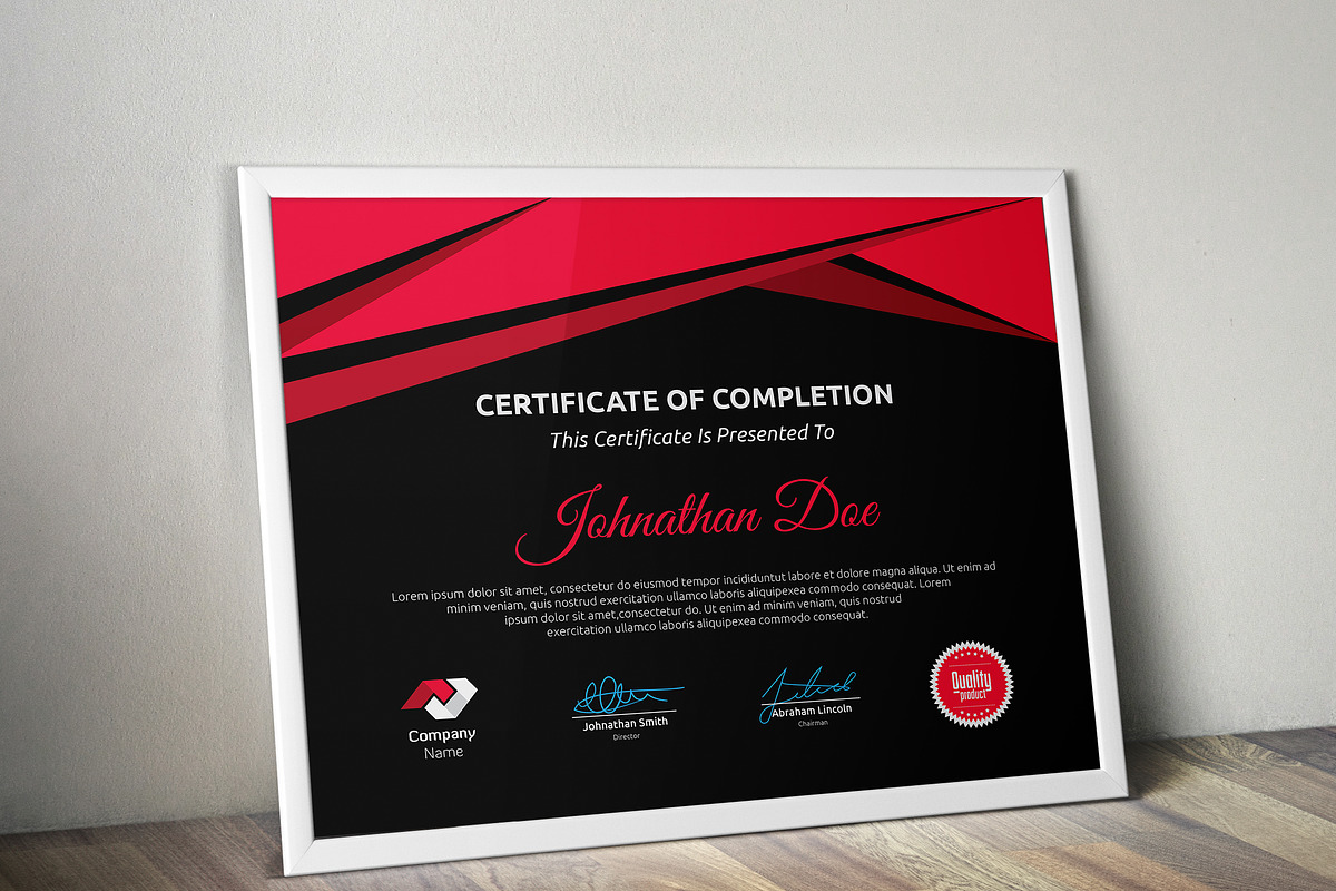 Certificate Word | PSD | AI, a Stationery Template by Curve Design (Photo 1 of 4)