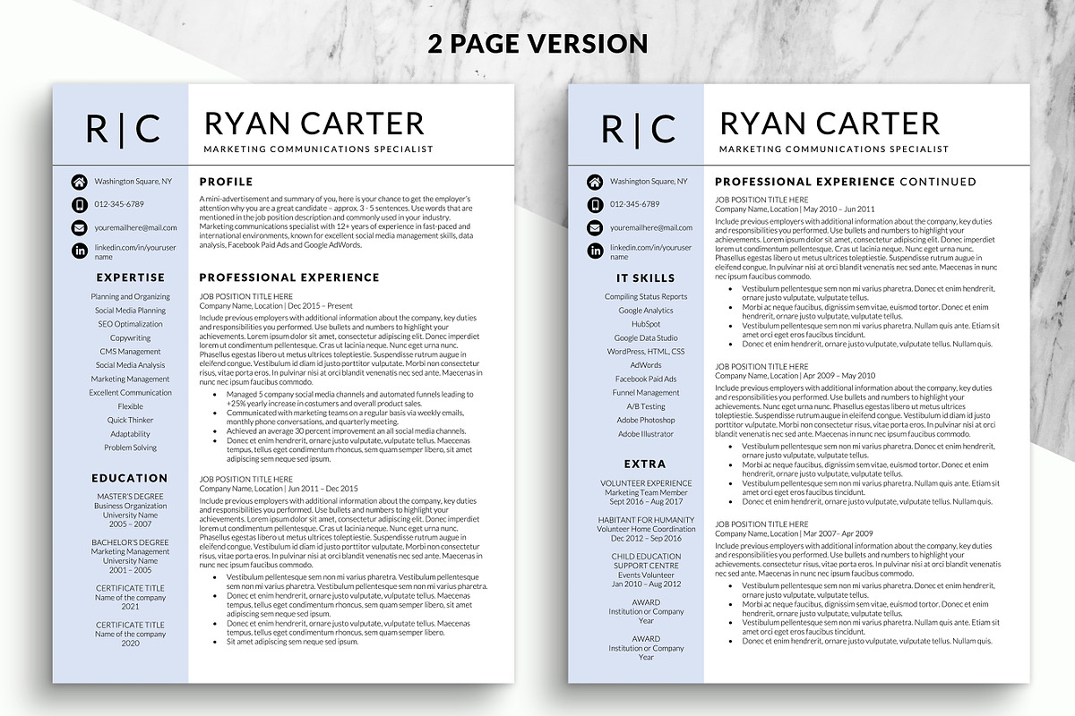 Resume Template Modern Page, a Resume Template by BestResumes.Co (Photo 2 of 7)