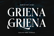 Griena Elegant Serif, a Serif Font by Maryamtype Studio (Thumbnail 1 of 15)