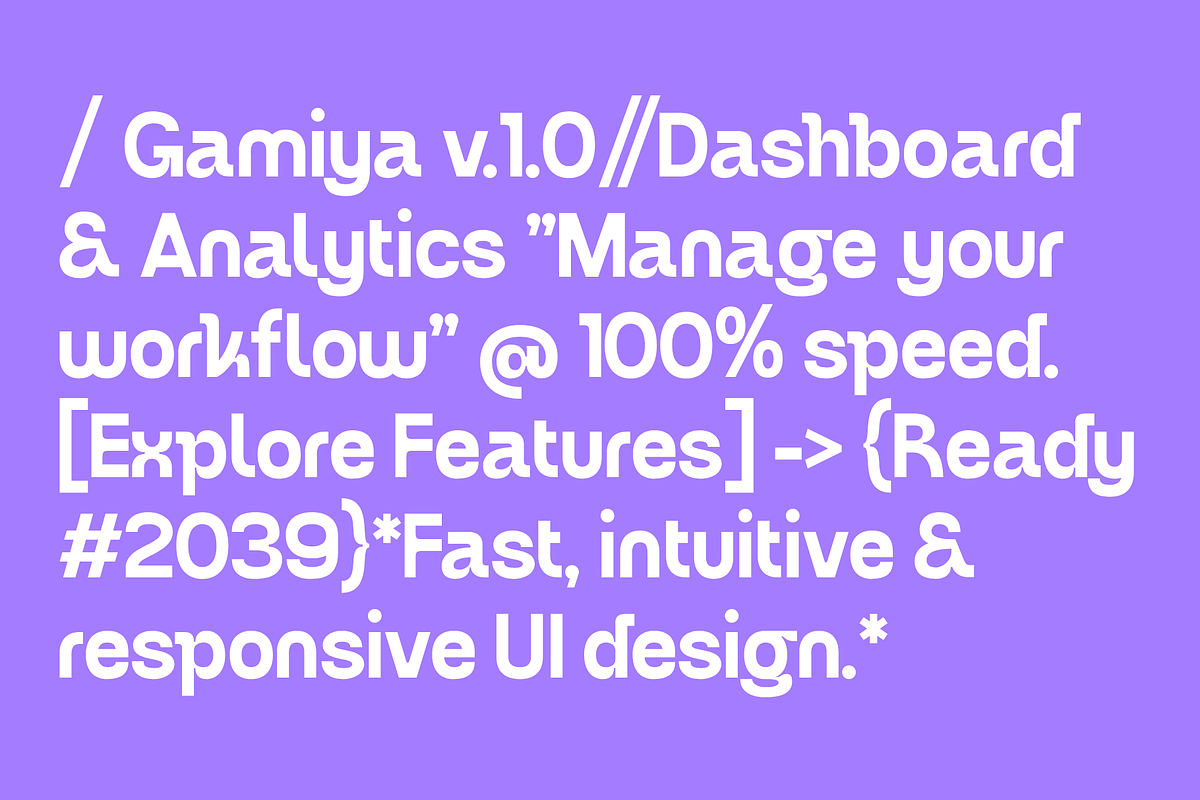 Gamiya – Display Sans Serif Font, a Sans Serif Font by Nirmana Visual (Photo 6 of 10)