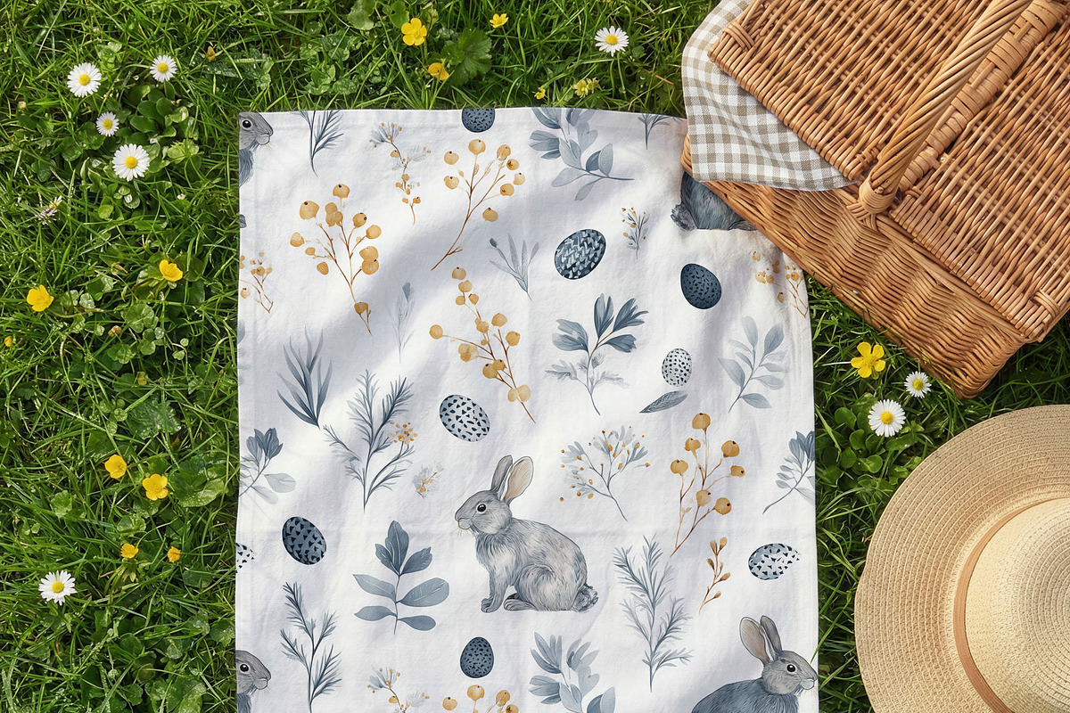 Picnic Tea Towel Mockup (PSD), a Household Mockup by 1001 mockups (Photo 13 of 18)
