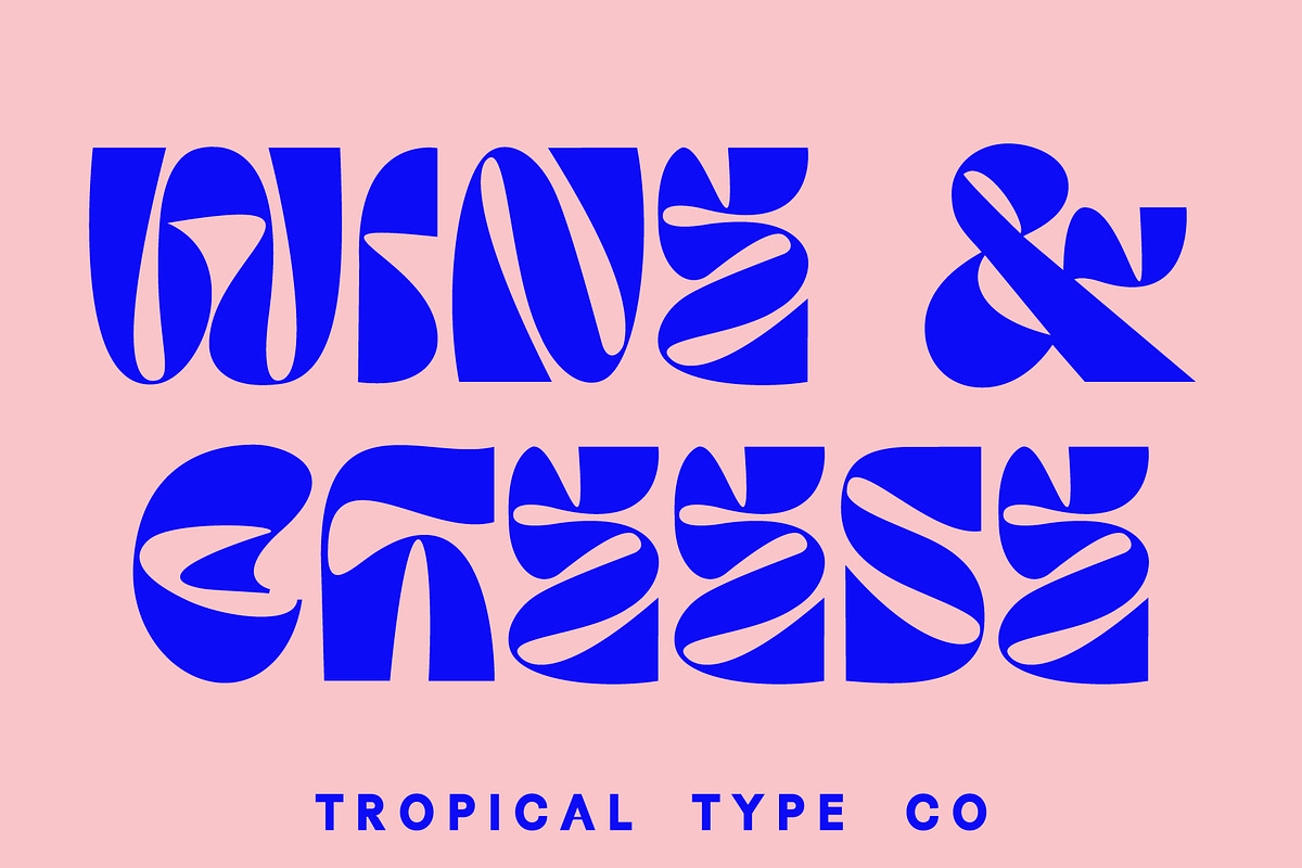 NEW WAVE - display font, a Sans Serif Font by Tropical Type