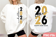 Hello 2026, Happy New Year PNG, a Graphic by Rose Art (Thumbnail 1 of 2)