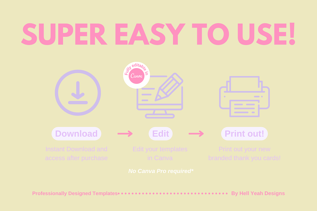 Pretty Pop Round Sticker Templates, a Stationery Template by Hell Yeah Designs (Photo 3 of 7)