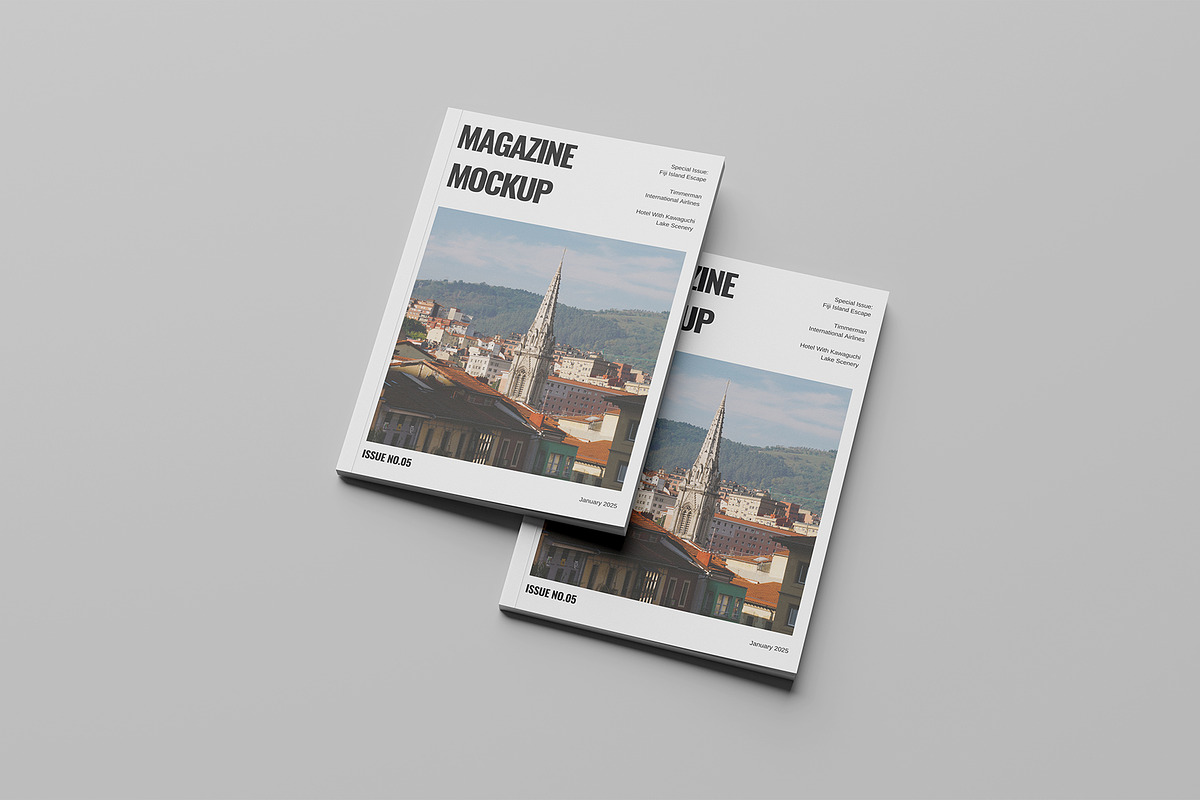 Magazine Mockup, a Books & Magazine Mockup by graphictime (Photo 4 of 6)