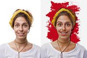 Cartoon funny face vector art effect, an Action Add-On by Shovajit (Thumbnail 8 of 10)