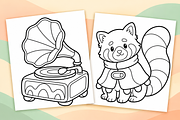 Fall Season Coloring Pages Vol. 3, a Seasonal Illustration by Inkivelle Studio (Thumbnail 2 of 3)