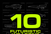 Futuristic Weapons Vectors, an Illustration by Dreadlabs (Thumbnail 1 of 5)