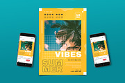 Summer Party Instagram Post Flyer, a Flyer Template by Tokosatsu (Thumbnail 1 of 4)