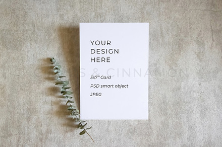 5x7 Card & Art Print Mockup 1243